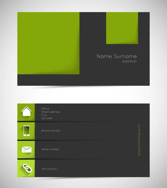 Шаблон визитки — стоковый вектор