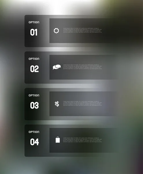 Transparent banners — Stock vektor