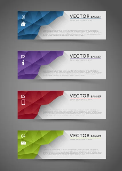 Banderas abstractas — Vector de stock