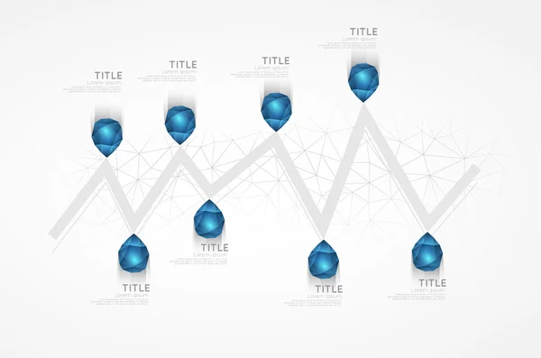 Modelo infográfico — Vetor de Stock