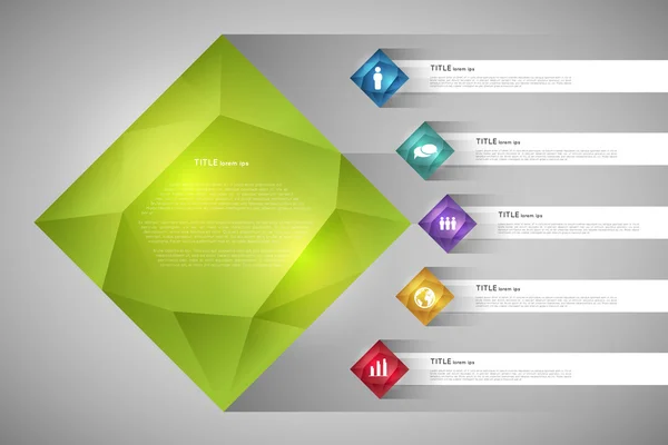 Modello infografico — Vettoriale Stock