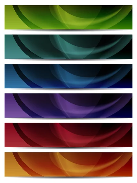 Abstract colorful web banners — Stock Vector