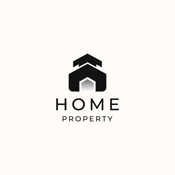 Home Modern Concept Logo Template Isolated White Background Vector Illustration — Stock Vector