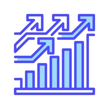 Ölçeklendirilebilirlik Çizgisi Simgesi, İş Büyümesi için Taslak Sembol, Piyasa Genişlemesi, Başlangıç Geliştirme ve Sürdürülebilir Ölçekleme Stratejileri. Vektör İmzalama Simgesi