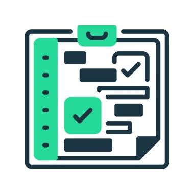 Proje Yönetim Hattı Simgesi, Görev Organizasyonu için Taslak Sembol, Takım Koordinasyonu, İş Stratejisi, İş Akımı Verimliliği ve Deadline Yönetimi. Vektör İmzalama Simgesi