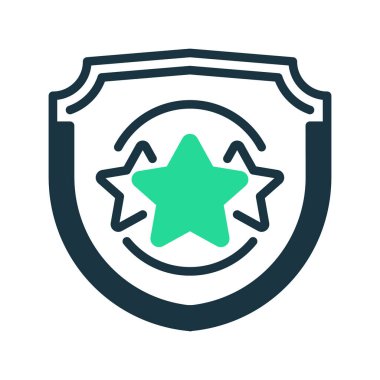 Kalite Rozet Çizgisi Simgesi, Tasdikleme Onaylama Sembolü, İşletme Mükemmelliği, Endüstri Standartları, Ödül Tanıma ve Ürün Güvencesi. Vektör İmzalama Simgesi.