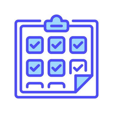 Görev Kontrol Çizgisi Simgesi, Üretim Yönetimi için Özet Sembolü, Yapılacaklar Listesi, Proje Organizasyonu, Görev Planlama ve Çalışma Verimliliği. Vektör İmzalama Simgesi.