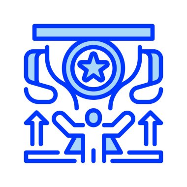 Başarı Milestone çizgi simgesi. Mobil konsept ve web tasarımı için doğrusal biçim işareti. Taslak vektör simgesi. Sembol, logo çizimi. Vektör grafiği