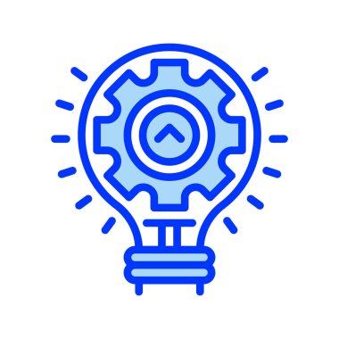 Ampul Hattı Simgesi ile Gear, Yenilikçi Fikirler için Taslak Sembol, Problem Çözümleri, Yaratıcı Düşünce, Sistem İyimserleştirmesi ve Teknik Sezgiler. Vektör İmzalama Simgesi.