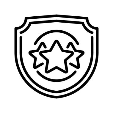 Kalite Rozet Çizgisi Simgesi, Tasdikleme Onaylama Sembolü, İşletme Mükemmelliği, Endüstri Standartları, Ödül Tanıma ve Ürün Güvencesi. Vektör İmzalama Simgesi.