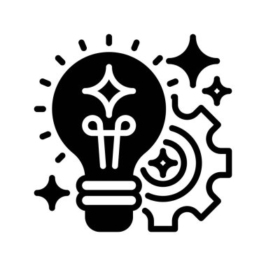 Yenilik Stratejisi Çizgisi Simgesi, Yaratıcı Çözümler için Taslak Sembol, Geleceğin Gelişimi, İlerleme Fikirleri, İş İlerlemesi ve Rekabetçi Avantaj. Vektör İmzalama Simgesi.