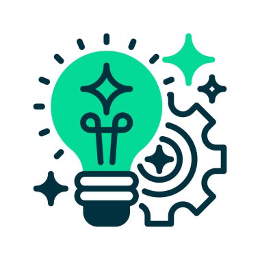 Yenilik Stratejisi Çizgisi Simgesi, Yaratıcı Çözümler için Taslak Sembol, Geleceğin Gelişimi, İlerleme Fikirleri, İş İlerlemesi ve Rekabetçi Avantaj. Vektör İmzalama Simgesi.