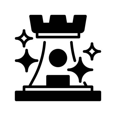 Strateji Çizgisi Simgesi, İş Planlama, Hedef Belirleme, Performans Analizi, Piyasa Konumu ve Karar Verme Sembolü. Vektör İmzalama Simgesi.