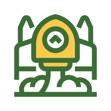Startup Roket Hattı Simgesi, İş Başlatılması için Taslak Sembol, Yenilik Büyümesi, Proje Başlaması, Hızlı Gelişim ve Girişimci Hızlandırması. Vektör İmzalama Simgesi.