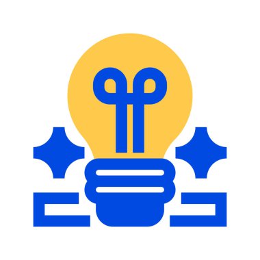 Fikir Ampulü Çizgisi Simgesi, Yaratıcı Düşünce Simgesi, İnovasyon Kıvılcımı, Problem Çözme, Kavram Geliştirme ve İlham Akımı. Vektör İmzalama Simgesi.