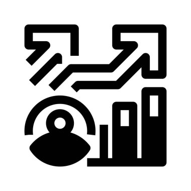 Takım Üretim Hattı Simgesi, Çalışma Verimliliği için Özet Sembolü, Grup Performansı, Görev İyimserliği, Hedef Başarı ve Süreç Geliştirme. Vektör İmzalama Simgesi.