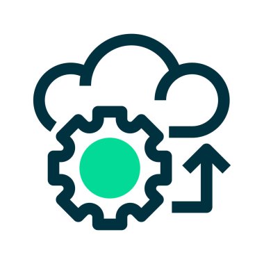 Dijital Dönüşüm Çizgisi Simgesi, Teknoloji Evlat Edinme, İşletme Modernizasyonu, Süreç Otomasyonu, Sistem Geliştirme ve İş Akımı Yeniliği Simgesi. Vektör İmzalama Simgesi.