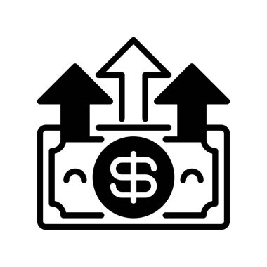 Para Transfer Hattı Simgesi, Dijital Ödeme, Fon Hareketi, Finansal Takas, Hesap Aktarımı ve Çevrimiçi İşlem Sembolü. Vektör İmzalama Simgesi.