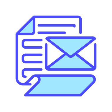 İleti Satırı Simgesi, İletişim Notları için Taslak Sembol, Yazılı Uyarılar, Bilgi Paylaşımı, Bildirim Kayıtları ve Metin Güncellemeleri ile Kağıt. Vektör İmzalama Simgesi.