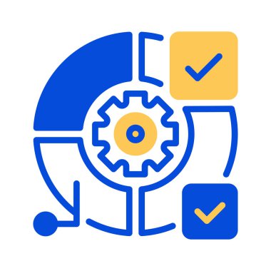 Pie Chart Line Icon, Veri Görselleştirme için Taslak Sembolü, Oran analizi, Ölçü Analizi, Performans Karşılaştırması ve İstatistik Raporlama. Vektör İmzalama Simgesi.
