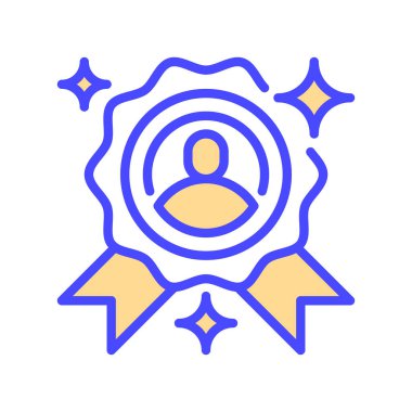 Üyelik Rozeti Çizgisi Simgesi, Bağlılık Programı Taslak Sembolü, Özel Erişim, Müşteri Katmanı, Ödül Durumu ve Ayrıcalık Kimliği. Vektör İmzalama Simgesi.