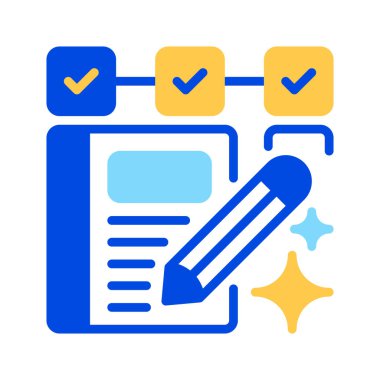 Planlayıcı Kitap Çizgisi Simgesi, Çizelge Çizelgesi Programı, Görev Kaydı, Hedef İzleme, Günlük Planlama ve Zaman Yönetimi. Vektör İmzalama Simgesi.