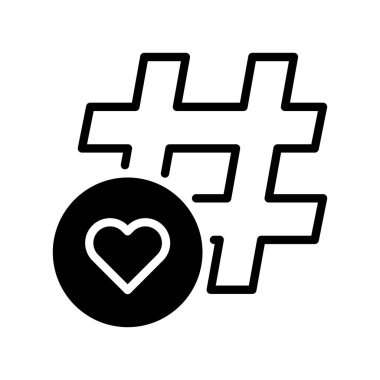 Etiket Satır Simgesi, Konu Araması, Eğilim Etiketi, Sosyal Kategorizasyon, Viral Anahtar Sözcük ve İçerik Gruplaması Simgesi. Vektör İmzalama Simgesi.