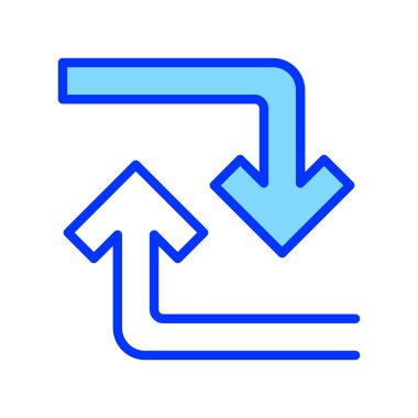 İçerik Retweet, Paylaşım Döngüsü, Viral Döngü, Tırnak Yayımlama ve Bilgi Yayılımı için Tutanak Simgesi. Vektör İmzalama Simgesi.