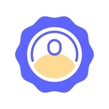 Profil Rozet Çizgisi Simgesi, Kullanıcı Kimliği için Tasdik Sembolü, Doğrulanmış Hesap, Kişisel Durum, Üye Rolü ve Güvenlik Auth. Vektör İmzalama Simgesi.