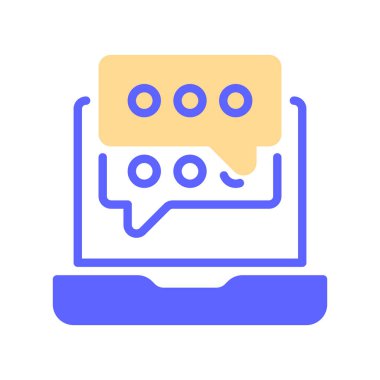 Canlı Sohbet Hattı Simgesi, Destek Ajansı, Yardım Masası, Realtime Yardım, Müşteri Hizmetleri ve Operatör İletişim. Vektör İmzalama Simgesi.