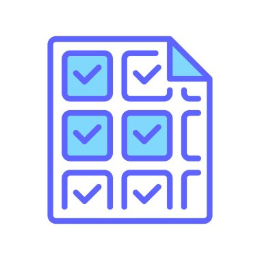 Kontrol Listesi Simgesi, Yapılacaklar Simgesi, Araştırma Formu, Envanter Denetleme, Gündem Planlama ve Rapor Teftişi. Vektör İmzalama Simgesi.