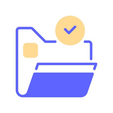 Dizin Satırı Simgesi, Veri Düzenlemesi için Taslak Sembolü, Dosya Tamamlandı, Proje Tamamlandı, Arşiv Sıralandı ve Dizin Geçerliliği 'ni Denetle. Vektör İmzalama Simgesi.