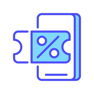 Dijital Coupon Hattı Simgesi, Elektronik Fatura Taslak Sembolü, Online İndirim, Mobil Promo, Kod Tarayıcı ve Sanal Bilet. Vektör İmzalama Simgesi.