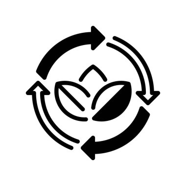 Çevre Politikası Çizgisi Simgesi, Yeşil Ekoloji Sembolü, Doğa Koruma, İklim Kanunu, Sürdürülebilir Plan ve Dünya Düzenlemesi. Vektör İmzalama Simgesi.