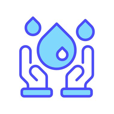 Su Erişim Politikası Çizgisi Simgesi, Temiz Malzeme Taslak Sembolü, İçecek Kaynağı, Sıvı Hijyen, Musluk ve Su Düzenlemesi. Vektör İmzalama Simgesi.