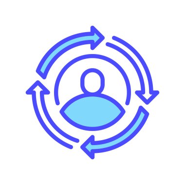 Sosyal Reform Çizgisi Simgesi, Toplum Değişikliği Sembolü, Sistem İlerlemesi, Kültürel Evrim, Toplum Hareketi ve Sivil Gelişim. Vektör İmzalama Simgesi.