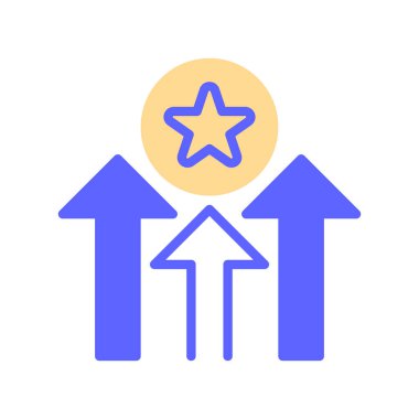 Top Rank Line Icon, Outline Symbol for High Status, Elite Level, Best position, Leader Chart ve Peak Performans. Vektör İmzalama Simgesi.