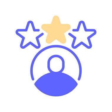 En İyi Performans Çizgisi Simgesi, Personel Başarı Simgesi, Yüksek Üretim, Yetenek Mükemmelliği, Lider Tanıma ve İş Başarı. Vektör İmzalama Simgesi.