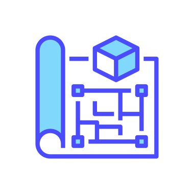 Prototip Satır Simgesi, Model Testi için Taslak Sembol, Beta Versiyon, Örnek Yaratılış, Ürün Moda ve Ön Tasarım. Vektör İmzalama Simgesi.