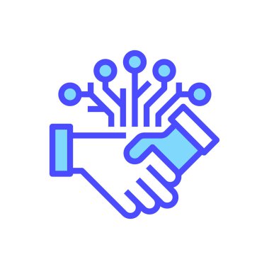 Ağ Çizgisi Simgesi, Sosyal Bağlantının ana simgesi, Profesyonel Bağlantı, Toplum Binası, İlişki Yönetimi ve İletişim Paylaşımı. Vektör İmzalama Simgesi.