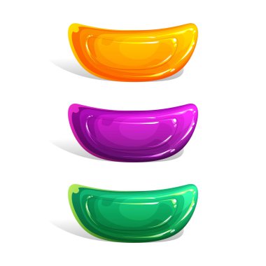 Güzel, parlak ve lezzetli şekerler..