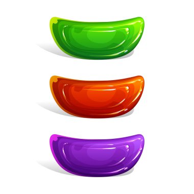 Güzel, parlak ve lezzetli şekerler..