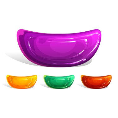 Güzel, parlak ve lezzetli şekerler..