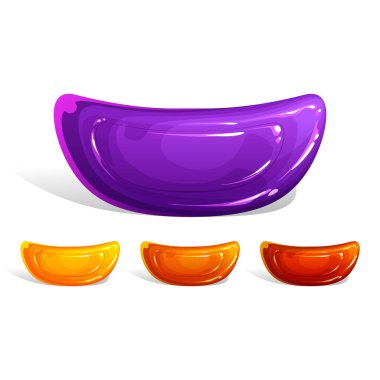 Güzel, parlak ve lezzetli şekerler..