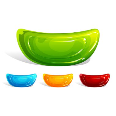 Güzel, parlak ve lezzetli şekerler..