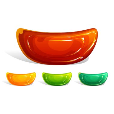 Güzel, parlak ve lezzetli şekerler..