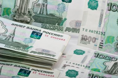 Rus banknotlar. arka plan