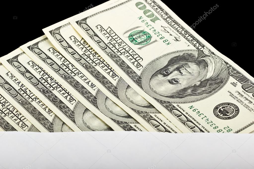 Hundred Dollar Bills in an envelope