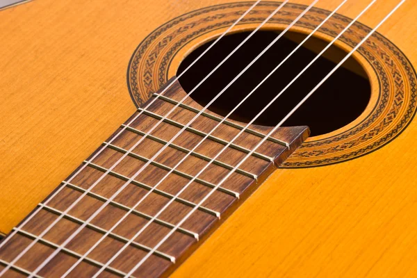 Musical background image of classical guitar — Stock Photo, Image