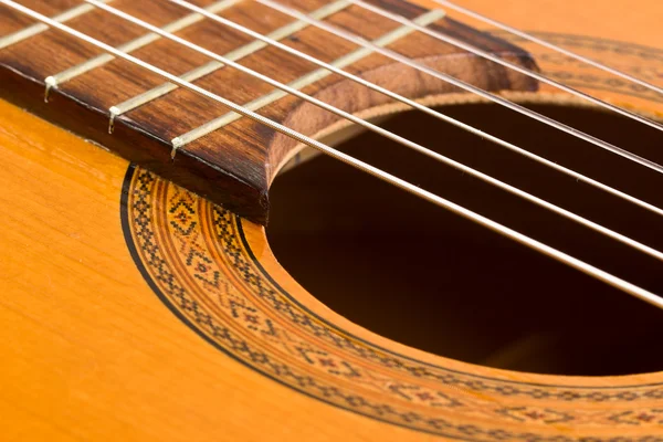 Detalle de guitarra clásica — Foto de Stock